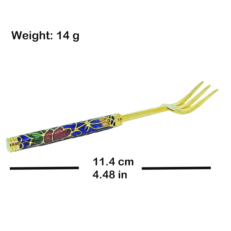 enamel souvenir fork & spoon